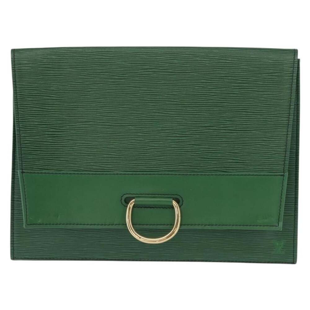 Louis Vuitton Epi Jena Clutch Bag Green